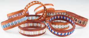 Bead and Copper Bangle Collection