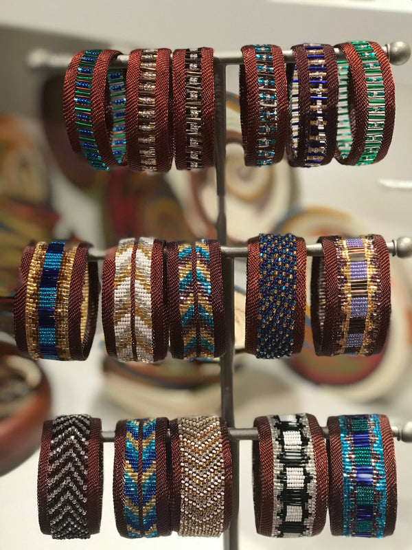 Bead and Copper Bangle Collection