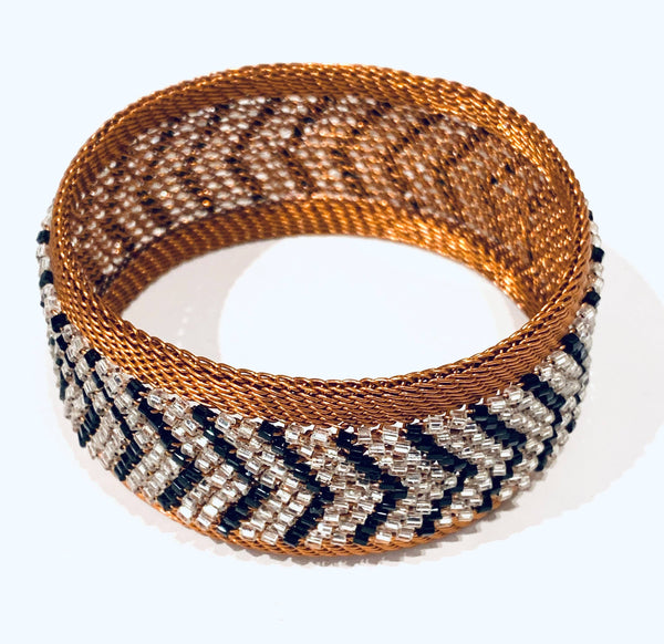 Bead and Copper Bangle Collection