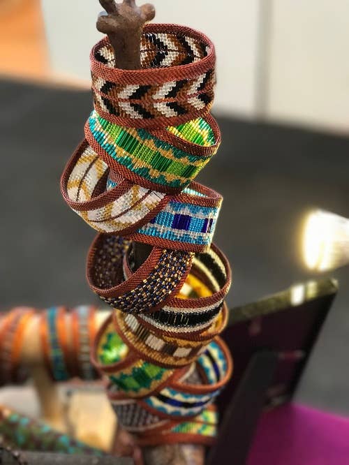 Bead and Copper Bangle Collection