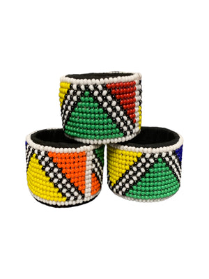 Wide Beaded Napkin Rings