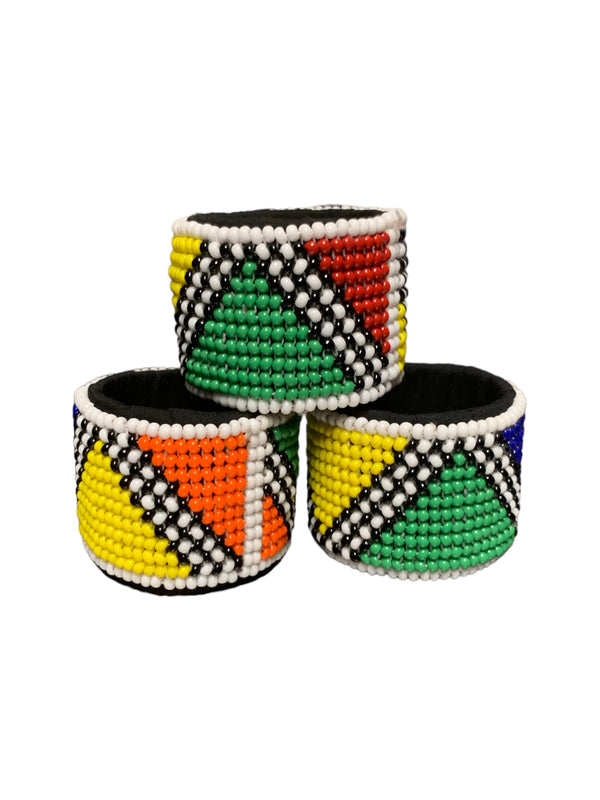 Wide Beaded Napkin Rings