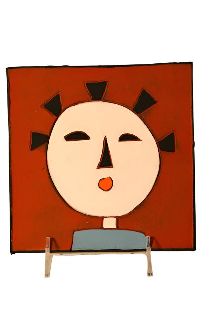 7" Clementina Van der Walt Face Tile (1)