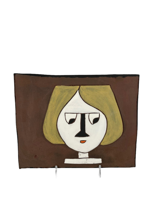 8.5" Clementina Van Der Walt Face Tile