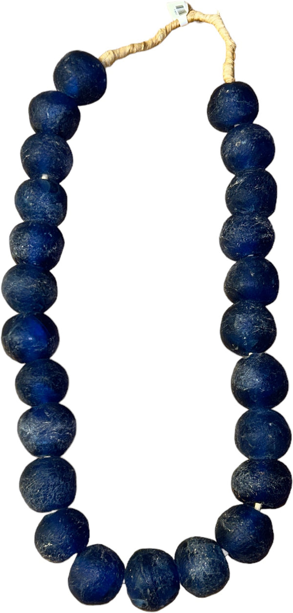 Ghanaian Large Powdered Glass Bead Necklace