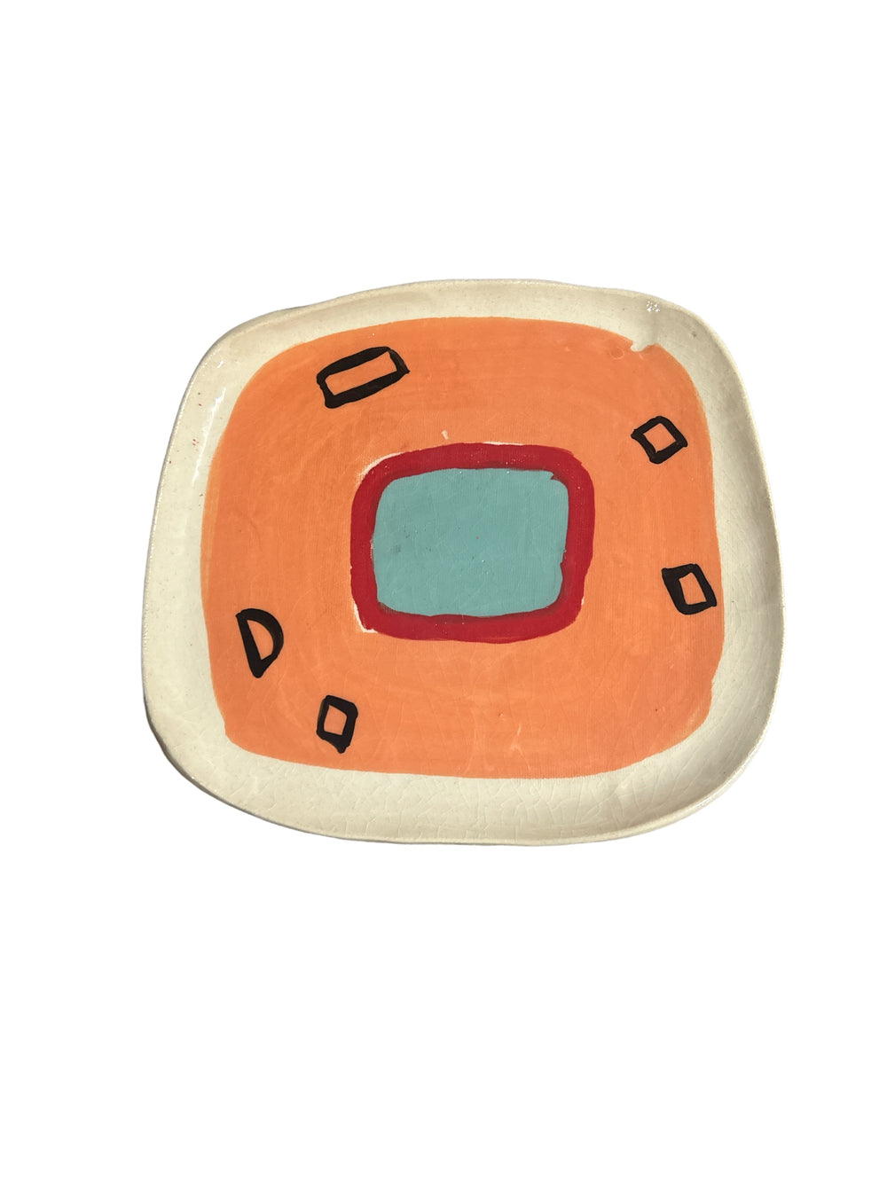 Clementina Abstract Painted Wall Plates - Large