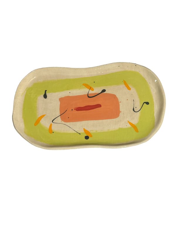 Clementina Abstract Painted Wall Plates - Large