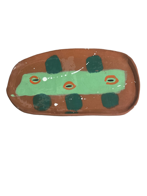 Clementina Abstract Painted Wall Plates - Large