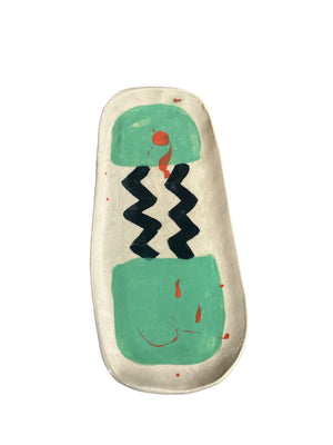 Clementina Abstract Painted Wall Plates - Large