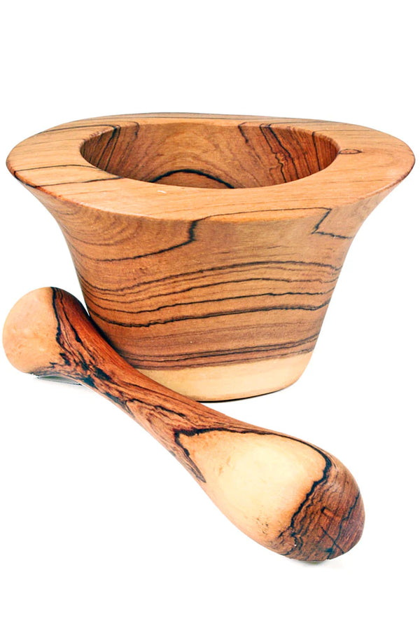 Olive Wood Mortar & Pestle