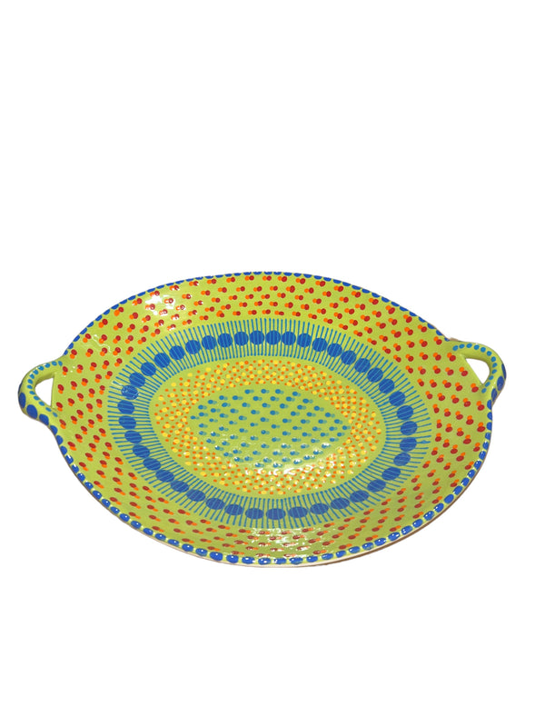Oval Fruit Bowl with Handles