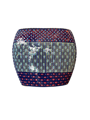 Large Flat Vase 9"
