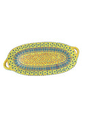 Oval Vegetable Platter with Handles 15"