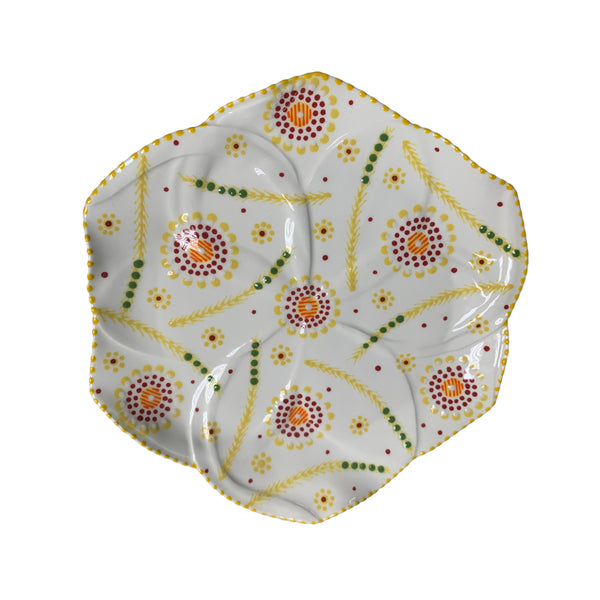 White Tulip Dinner Plate 11.5"