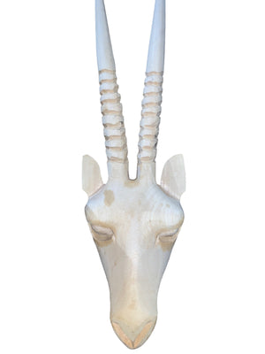 Natural Wood Gemsbok Head