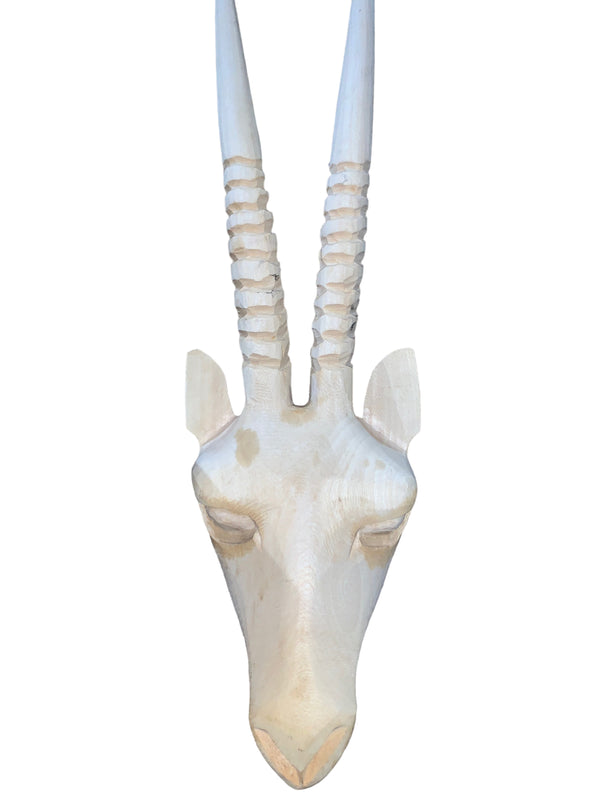 Natural Wood Gemsbok Head