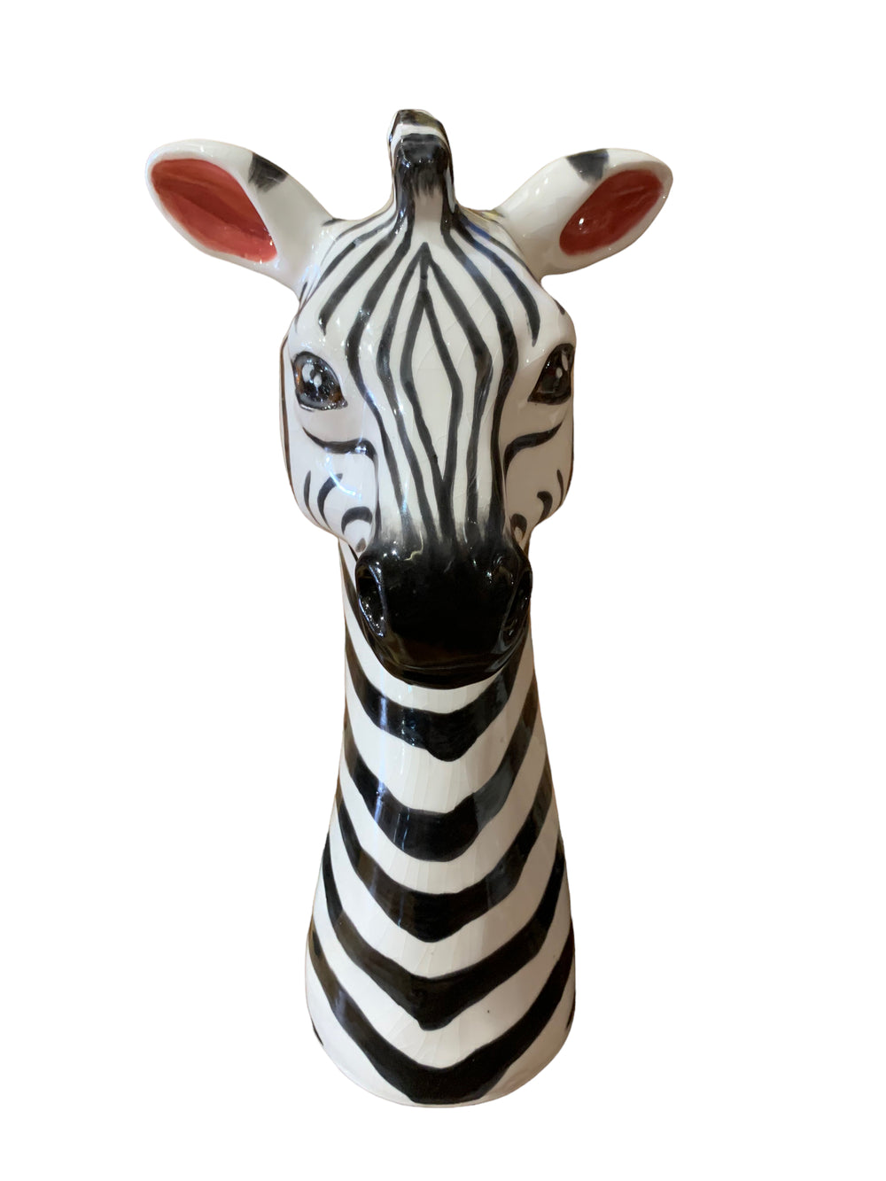 Ceramic Zebra Vase