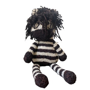 Knitted Medium Zebra Pal