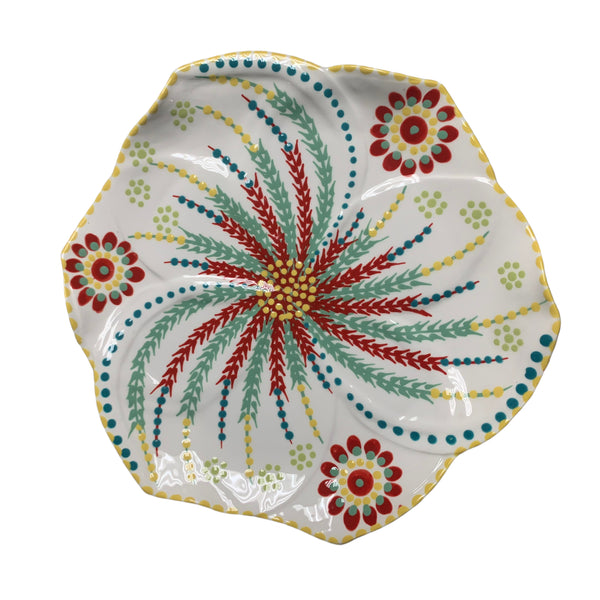 White Tulip Dinner Plate 11.5"