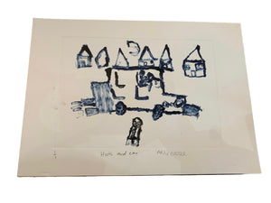 Huts and Car