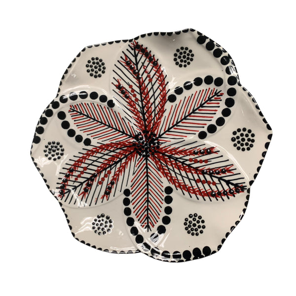 White Tulip Dinner Plate 11.5"