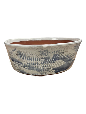 Large Blue & White Planter