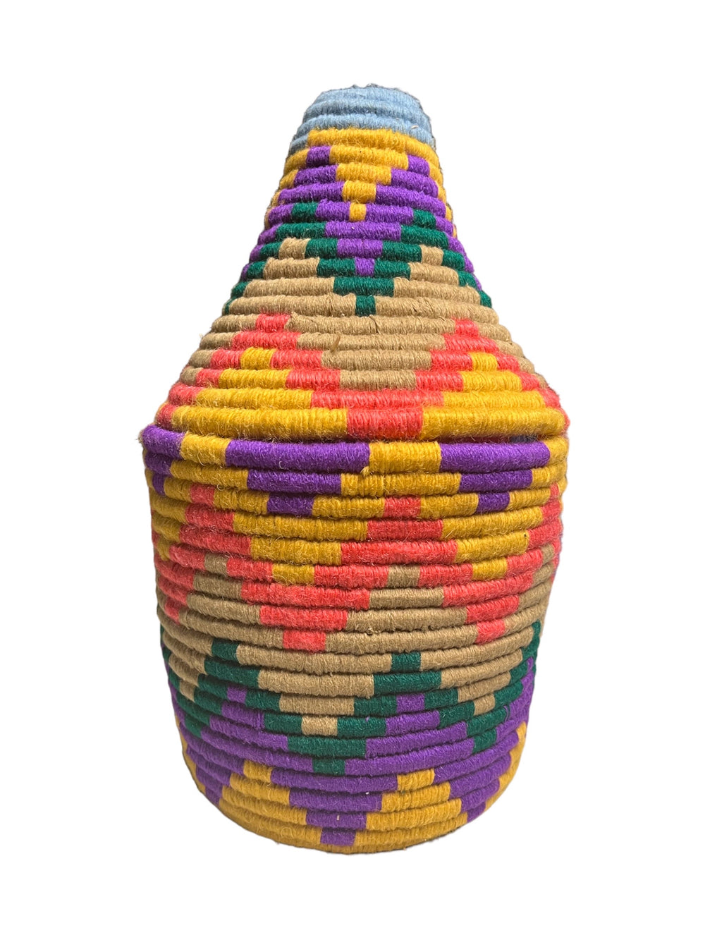 Chevron Moroccan Basket with Lid