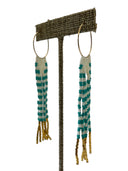 Pembetatu Zebra Hoop Earrings