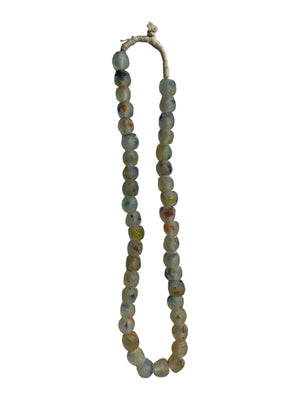 Ghanaian Speckled Glass Beads Necklace