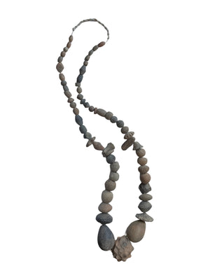 Old Senegal Clay Bead Necklace