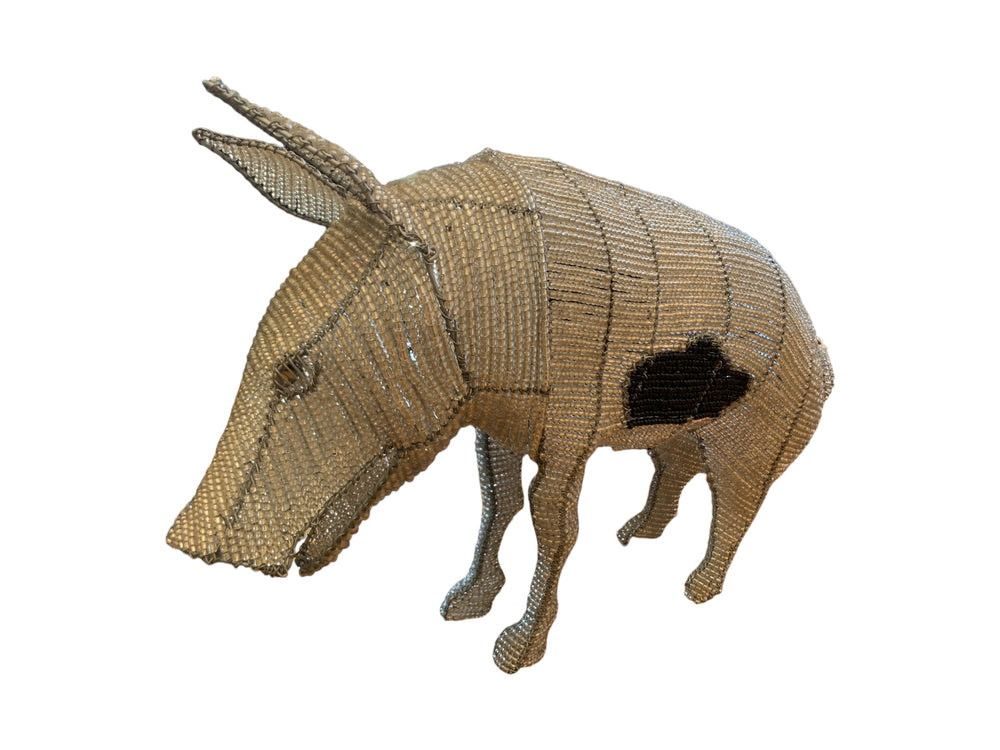 Small African Beaded Pig