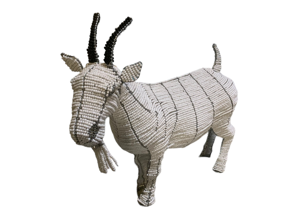 16" African Beaded Goat