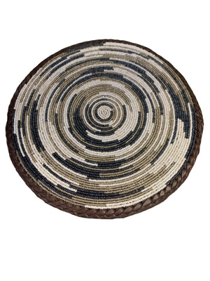 Beaded Leather Placemats