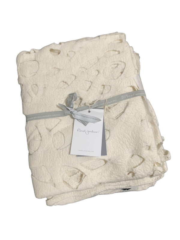 White Leaf Vein Shawl