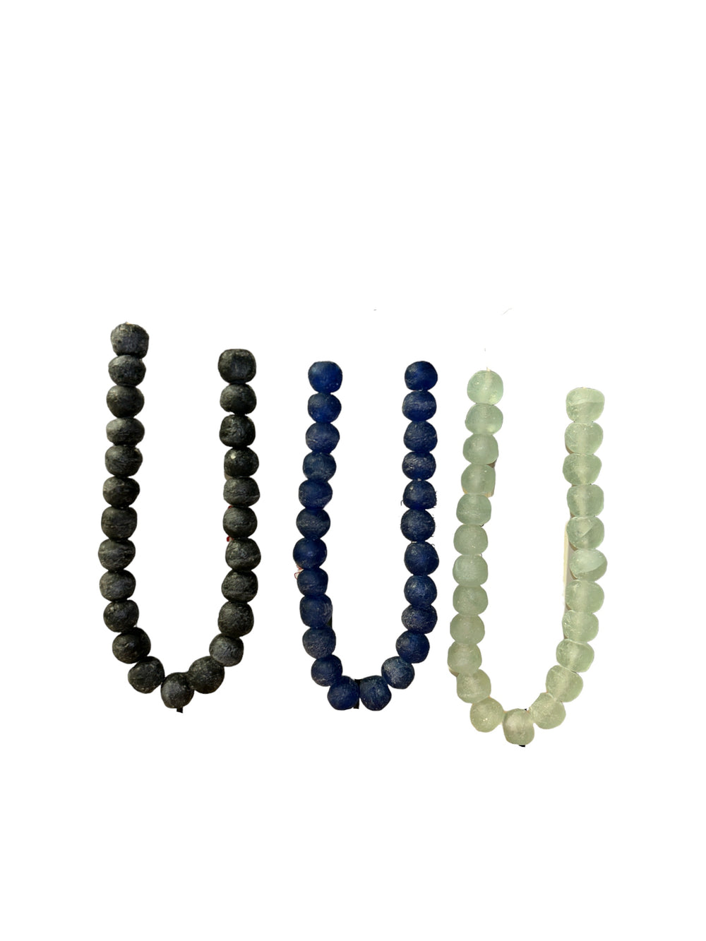 Ghanaian Large Powdered Glass Bead Necklace