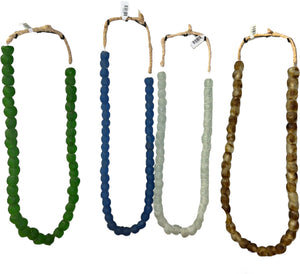 Ghanaian Small Powdered Glass Bead Necklace