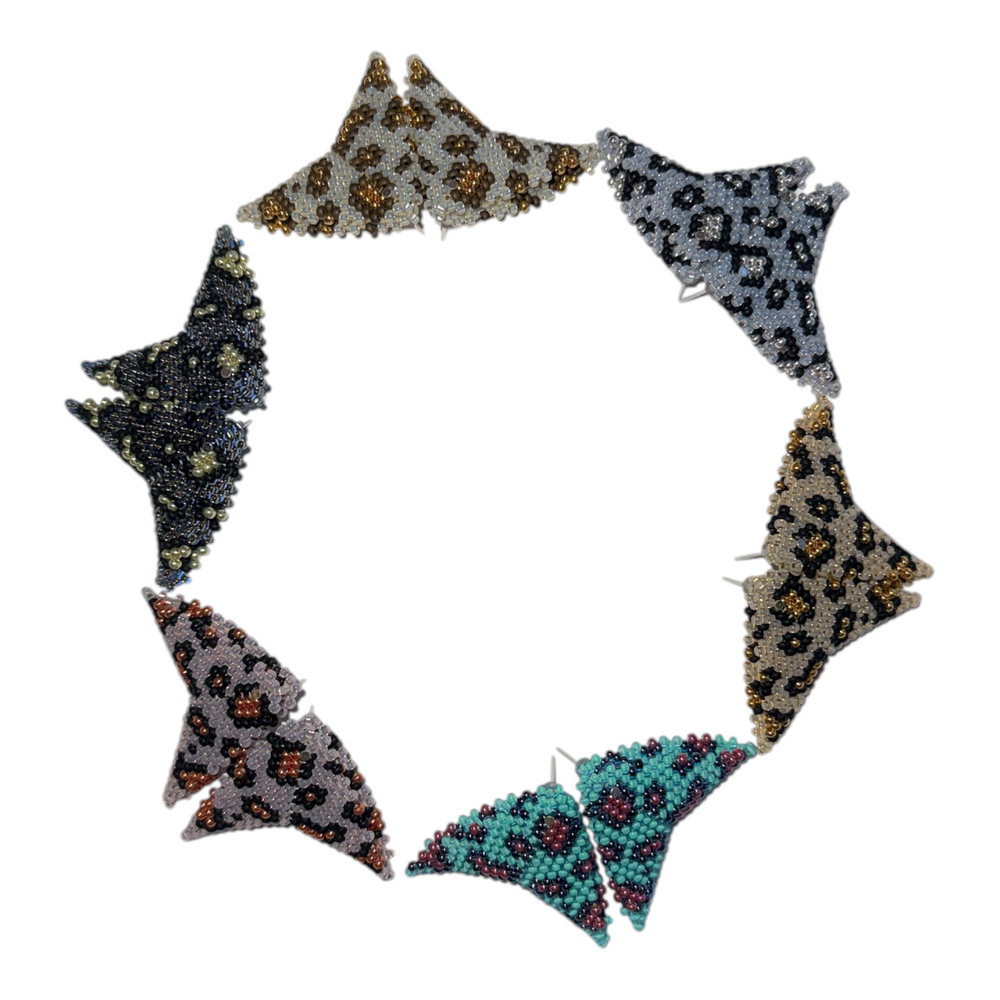 Grace Jones Animal Print Earings