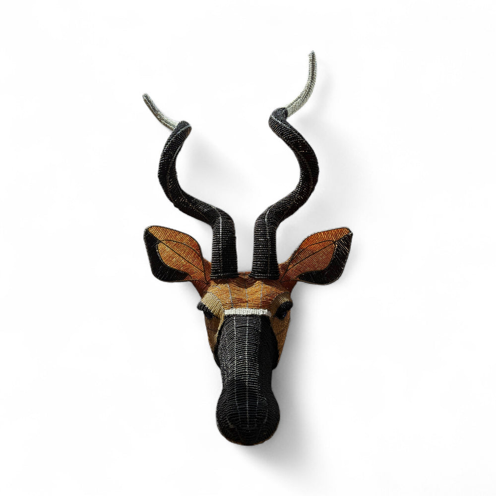 Beaded Kudu Trophy head