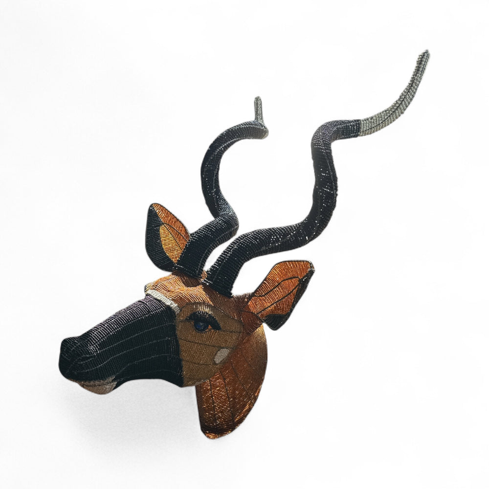 Beaded Kudu Trophy head