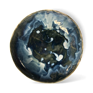 Blue Glazed serving dish