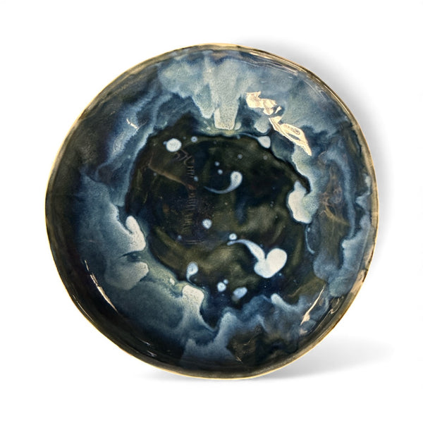 Blue Glazed serving dish