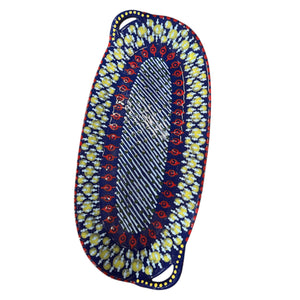 Oval Vegetable Platter with Handles 15"