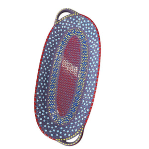 Oval Vegetable Platter with Handles 15"