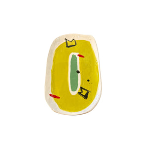 Clementina Abstract Painted Wall Plate - Medium