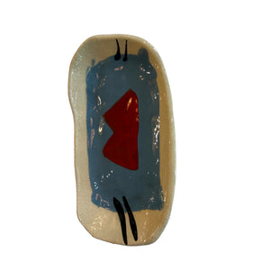 Clementina Abstract Painted Wall Plate - Xsmall