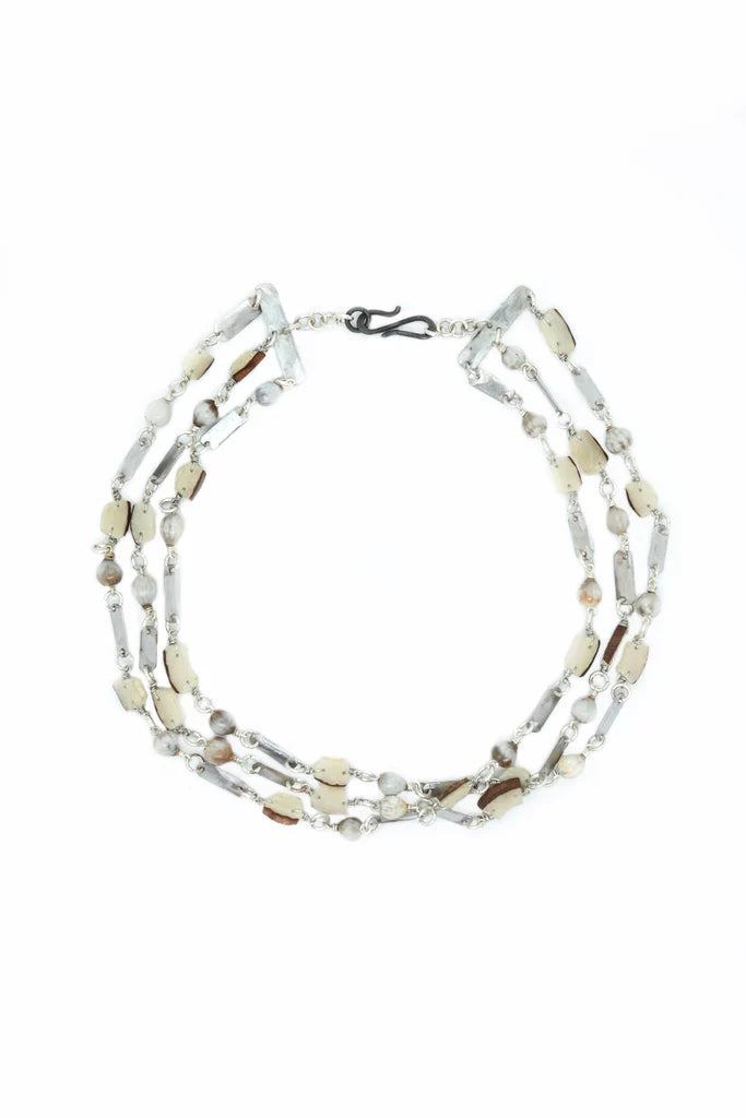 Rhino Snare and Vegetable Ivory Necklace