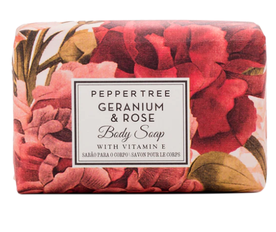 Geranium and Rose Body Soap Floral Collection