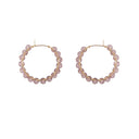Medium Crystal Hoops
