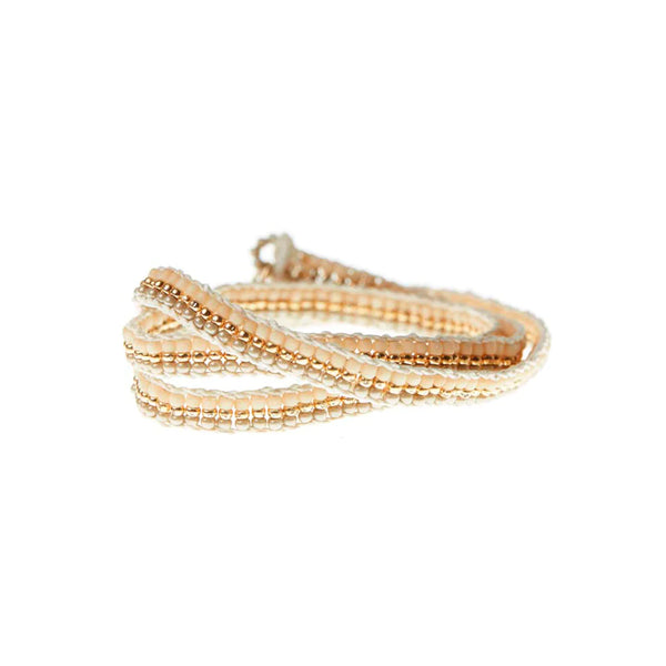 Stripe Warrior Wrap Bracelet