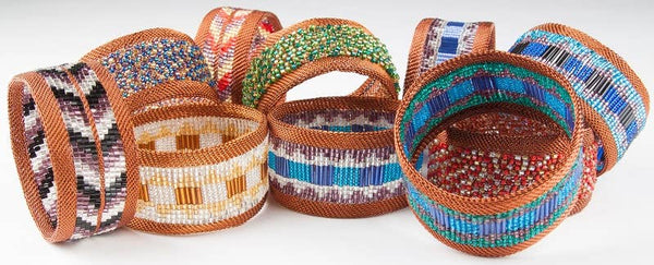 Bead and Copper Bangle Collection